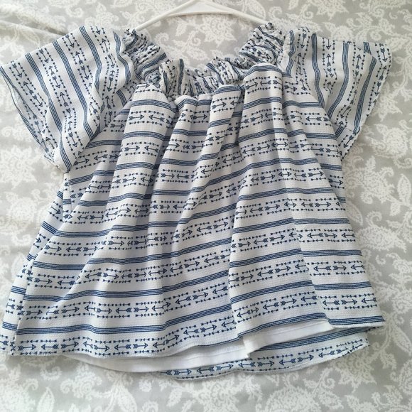 Nowadays Cropped Bohemian Off-Shoulders Top - Picture 3 of 3